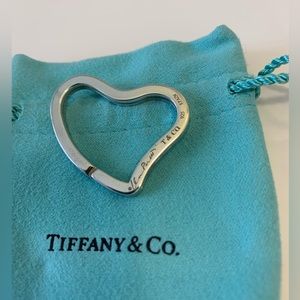 Tiffany & Co Elsa Peretti Open Heart Key Ring